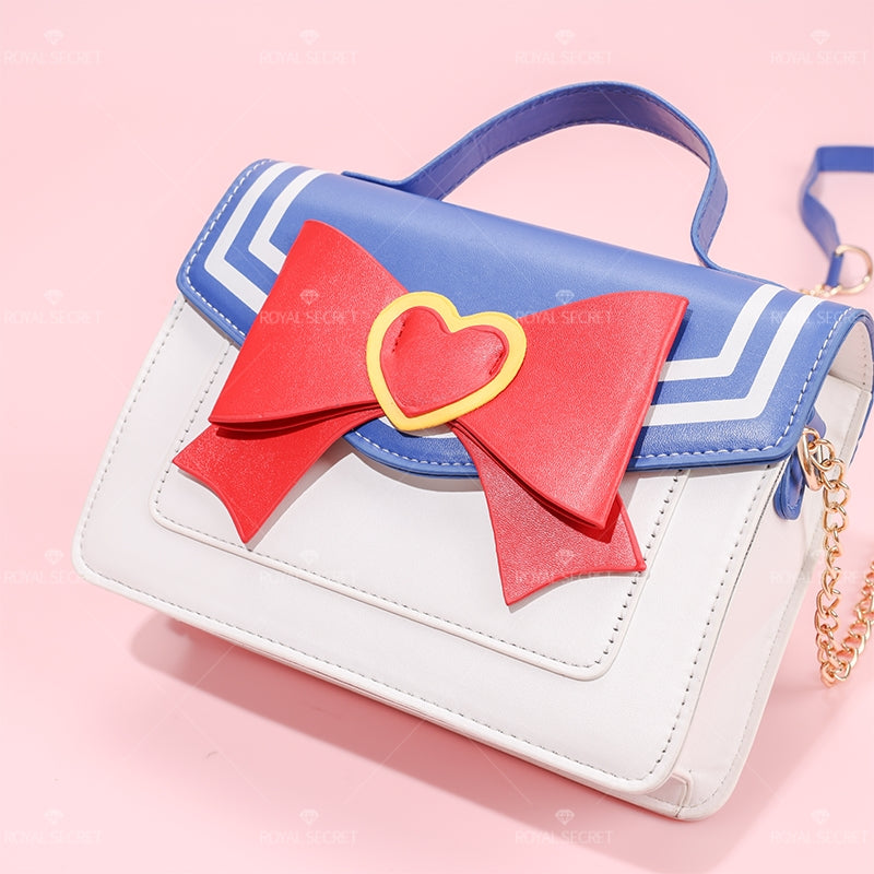 lazo genio auditoría Sailor moon moda messenger bag arco tote bag lady chain bag bolsa de h